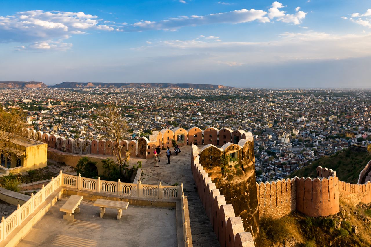 Nahargarh Fort Jaipur ridge view city