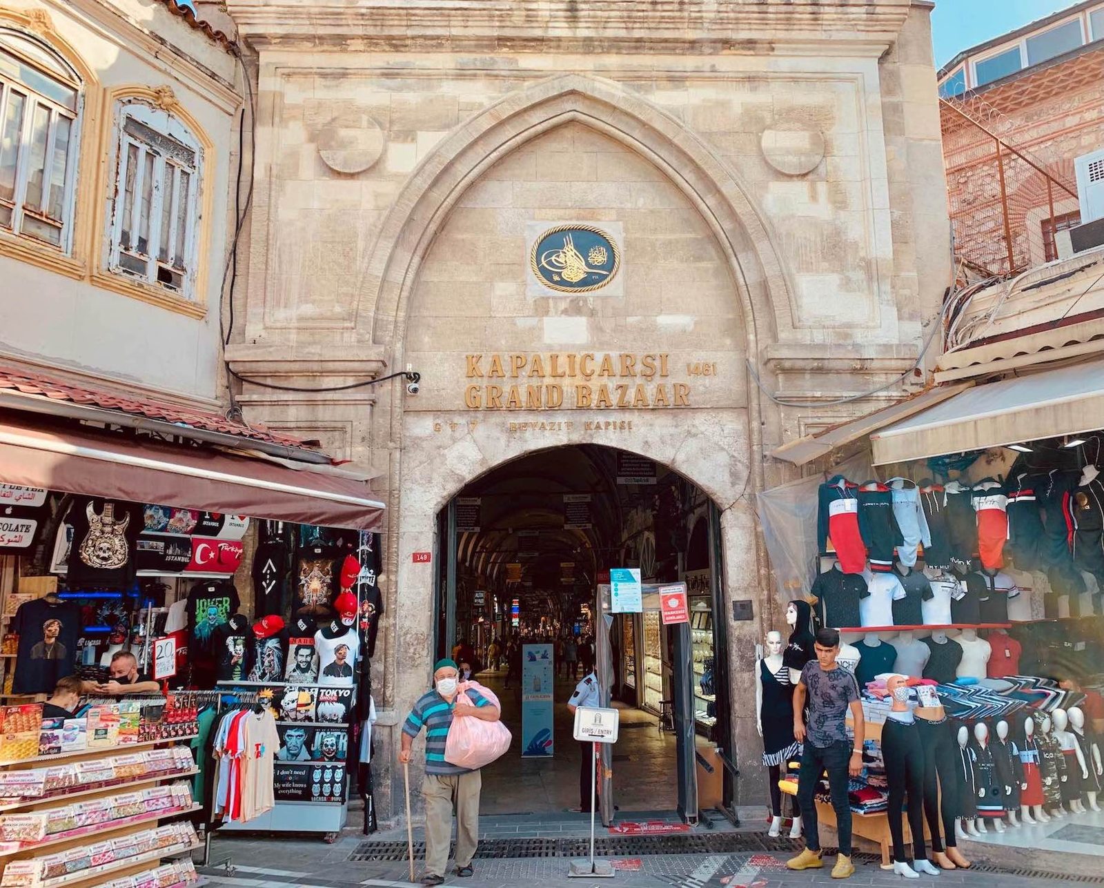 Grand Bazaar Istanbul covered street arches