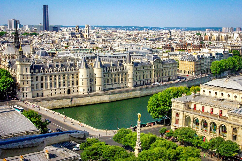 Conciergerie Paris riverside towers Seine facade