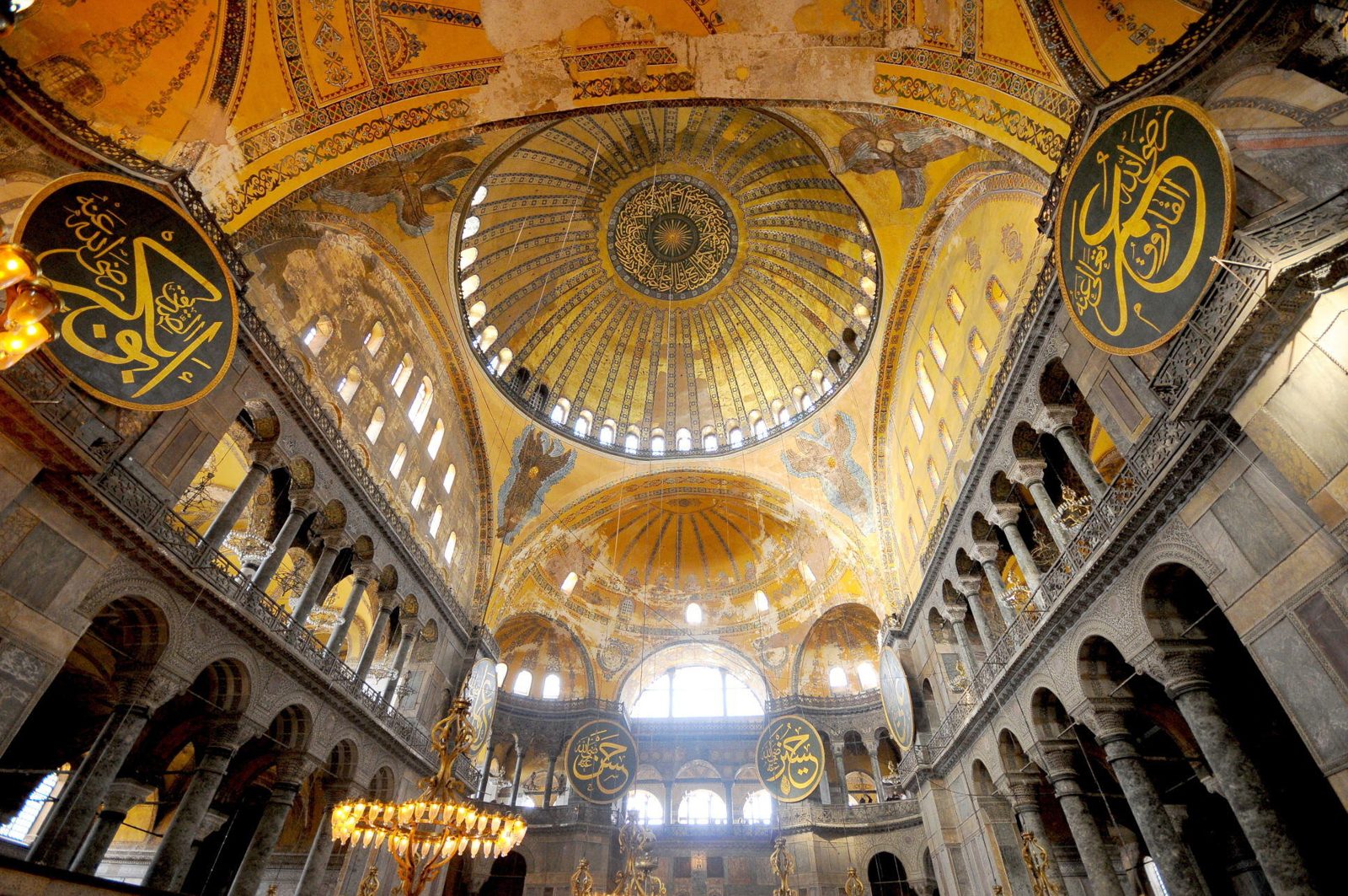 Hagia Sophia interior dome Istanbul