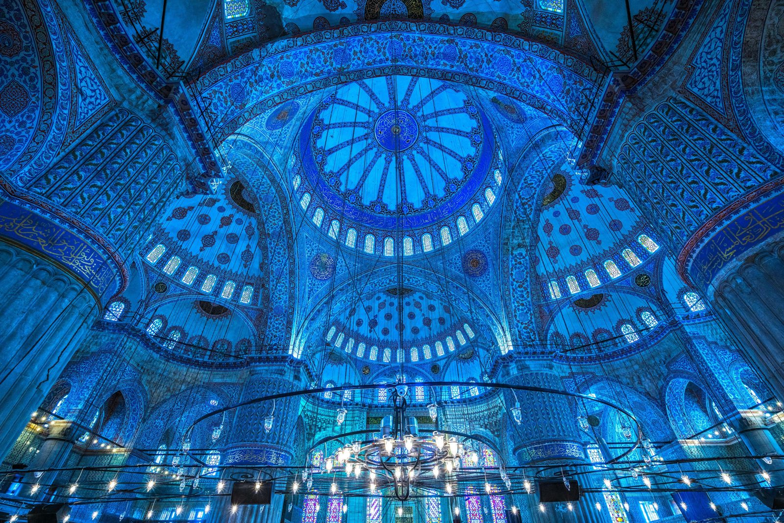 Sultanahmet Blue Mosque interior tiles Istanbul
