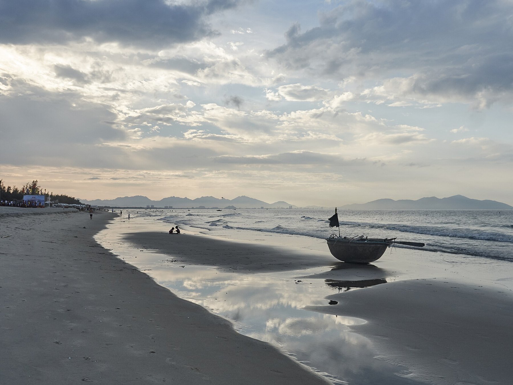 An Bang Beach Hoi An sand boats